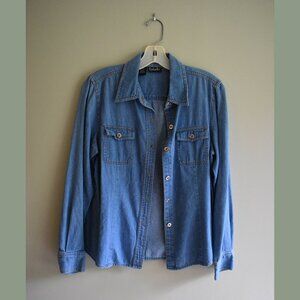 Rafella Classic Denim Button Down Shirt